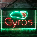 ADVPRO Gyros Cafe Shop Dual Color LED Neon Sign st6-i3490 - Green & Red