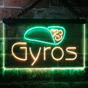 ADVPRO Gyros Cafe Shop Dual Color LED Neon Sign st6-i3490 - Green & Yellow