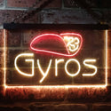 ADVPRO Gyros Cafe Shop Dual Color LED Neon Sign st6-i3490 - Red & Yellow