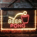 ADVPRO Beer Pong Bar Game Pub Dual Color LED Neon Sign st6-i3495 - Red & Yellow