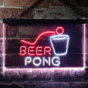 ADVPRO Beer Pong Bar Game Pub Dual Color LED Neon Sign st6-i3495 - White & Red
