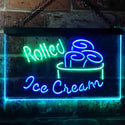 ADVPRO Rolled Ice Cream Shop Dual Color LED Neon Sign st6-i3500 - Green & Blue