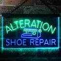 ADVPRO Alteration Shoe Repair Dual Color LED Neon Sign st6-i3501 - Green & Blue