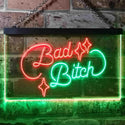 ADVPRO Bad Bitch Room Display Bar Dual Color LED Neon Sign st6-i3522 - Green & Red
