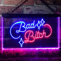 ADVPRO Bad Bitch Room Display Bar Dual Color LED Neon Sign st6-i3522 - Red & Blue