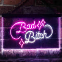 ADVPRO Bad Bitch Room Display Bar Dual Color LED Neon Sign st6-i3522 - White & Purple