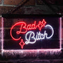 ADVPRO Bad Bitch Room Display Bar Dual Color LED Neon Sign st6-i3522 - White & Red