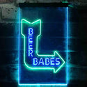 ADVPRO Beer Babys Live Nude Bar Decoration  Dual Color LED Neon Sign st6-i3524 - Green & Blue