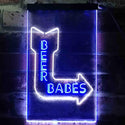 ADVPRO Beer Babys Live Nude Bar Decoration  Dual Color LED Neon Sign st6-i3524 - White & Blue