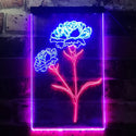 ADVPRO Carnation Flower Room  Dual Color LED Neon Sign st6-i3526 - Red & Blue