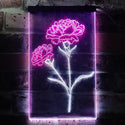ADVPRO Carnation Flower Room  Dual Color LED Neon Sign st6-i3526 - White & Purple