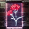 ADVPRO Carnation Flower Room  Dual Color LED Neon Sign st6-i3526 - White & Red