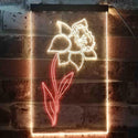 ADVPRO Daffodil Flower Room  Dual Color LED Neon Sign st6-i3527 - Red & Yellow