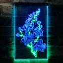 ADVPRO Orchid Flower Room  Dual Color LED Neon Sign st6-i3529 - Green & Blue