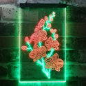 ADVPRO Orchid Flower Room  Dual Color LED Neon Sign st6-i3529 - Green & Red