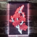 ADVPRO Orchid Flower Room  Dual Color LED Neon Sign st6-i3529 - White & Red