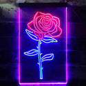 ADVPRO Rose Flower Room  Dual Color LED Neon Sign st6-i3531 - Blue & Red