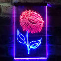 ADVPRO Sunflower Room  Dual Color LED Neon Sign st6-i3533 - Blue & Red