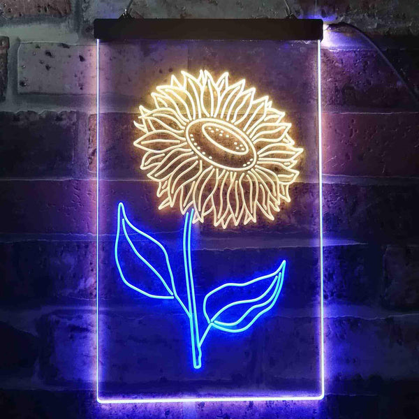 ADVPRO Sunflower Room  Dual Color LED Neon Sign st6-i3533 - Blue & Yellow