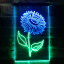 ADVPRO Sunflower Room  Dual Color LED Neon Sign st6-i3533 - Green & Blue