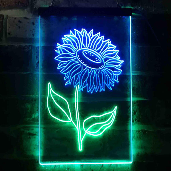 ADVPRO Sunflower Room  Dual Color LED Neon Sign st6-i3533 - Green & Blue