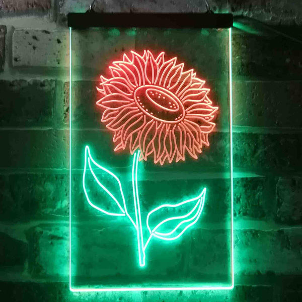ADVPRO Sunflower Room  Dual Color LED Neon Sign st6-i3533 - Green & Red