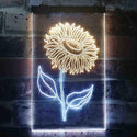 ADVPRO Sunflower Room  Dual Color LED Neon Sign st6-i3533 - White & Yellow