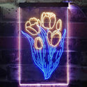 ADVPRO Tulip Flower  Dual Color LED Neon Sign st6-i3534 - Blue & Yellow