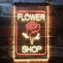 ADVPRO Flower Shop Open Rose Display  Dual Color LED Neon Sign st6-i3536 - Red & Yellow