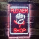 ADVPRO Flower Shop Open Rose Display  Dual Color LED Neon Sign st6-i3536 - White & Red