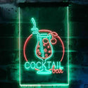 ADVPRO Cocktail Bar Glass Pub  Dual Color LED Neon Sign st6-i3537 - Green & Red