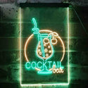 ADVPRO Cocktail Bar Glass Pub  Dual Color LED Neon Sign st6-i3537 - Green & Yellow