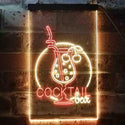 ADVPRO Cocktail Bar Glass Pub  Dual Color LED Neon Sign st6-i3537 - Red & Yellow