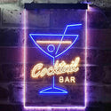 ADVPRO Cocktails Drink Club Home Bar  Dual Color LED Neon Sign st6-i3541 - Blue & Yellow