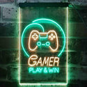 ADVPRO Game Room Console Kid Cave  Dual Color LED Neon Sign st6-i3546 - Green & Yellow