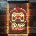 ADVPRO Game Room Console Kid Cave  Dual Color LED Neon Sign st6-i3546 - Red & Yellow