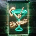 ADVPRO Cocktails Cup Glass Drink Display  Dual Color LED Neon Sign st6-i3556 - Green & Yellow