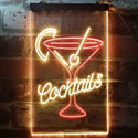 ADVPRO Cocktails Cup Glass Drink Display  Dual Color LED Neon Sign st6-i3556 - Red & Yellow