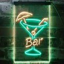 ADVPRO Home Bar Glass Cocktails Display Decoration  Dual Color LED Neon Sign st6-i3560 - Green & Yellow