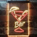 ADVPRO Home Bar Glass Cocktails Display Decoration  Dual Color LED Neon Sign st6-i3560 - Red & Yellow