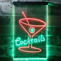 ADVPRO Cocktails Glass Man Cave  Dual Color LED Neon Sign st6-i3573 - Green & Red