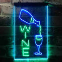 ADVPRO Wine Bar Display  Dual Color LED Neon Sign st6-i3589 - Green & Blue