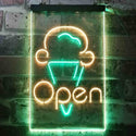 ADVPRO Open Ice Cream Shop  Dual Color LED Neon Sign st6-i3601 - Green & Yellow
