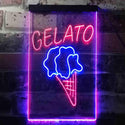 ADVPRO Gelato Ice Cream Shop  Dual Color LED Neon Sign st6-i3602 - Blue & Red