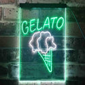 ADVPRO Gelato Ice Cream Shop  Dual Color LED Neon Sign st6-i3602 - White & Green