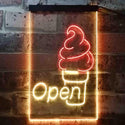 ADVPRO Ice Cream Open Shop  Dual Color LED Neon Sign st6-i3603 - Red & Yellow