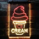 ADVPRO Ice Cream Cone Shop  Dual Color LED Neon Sign st6-i3604 - Red & Yellow