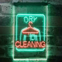 ADVPRO Dry Cleaning Laundry  Dual Color LED Neon Sign st6-i3607 - Green & Red