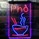 ADVPRO Pho Vietnam Noodle Night Eat  Dual Color LED Neon Sign st6-i3619 - Blue & Red