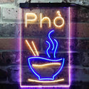 ADVPRO Pho Vietnam Noodle Night Eat  Dual Color LED Neon Sign st6-i3619 - Blue & Yellow